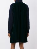 velvet panelled dress