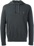 embroidered logo hoodie 