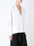 ruffled sleeves jacket