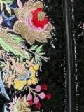 embroidered floral bomber jacket