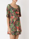 round neck printed dress