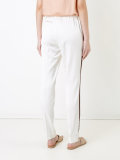 striped trim pants 