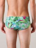 printed swim trunks