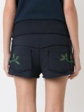 embroidered track shorts