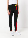 front zip track pants