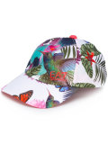 Tropical print cap