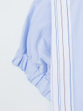stripe short sleeve top