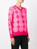 jacquard v neck jumper