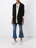 concealed fastening boxy blazer