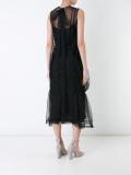 sheer flared dress
