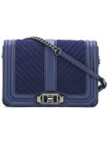 Chevron Quilted Love crossbody bag