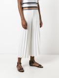 pleated cropped trousers