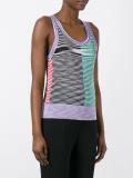 striped knit tank top