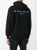 printed face hoodie