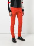 ribbed knee panelled trousers