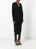 longline ribbed cardigan