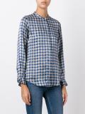 circular print blouse