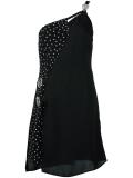 studded single shoulder dress
