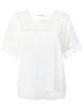 lace-trim blouse