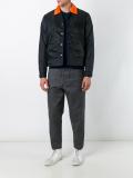 contrast collar jacket