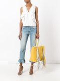 Everyday fringed shopper tote