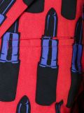 lipstick print oversized jacket