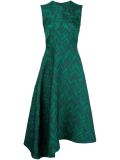 herringbone cloqué sleeveless dress 