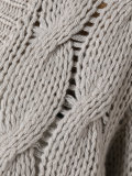 cable knit cardigan