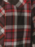 split front plaid shirt