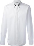 geometric detail collar shirt