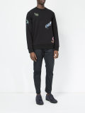 paisley embroidered sweatshirt