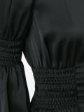gathered detailing dress