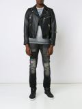 distressed patchwork jeans