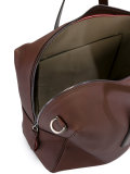 striped detail tote
