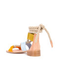 panel rope tie sandals 