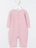 Lattice panel knit romper