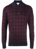 plaid longsleeved polo shirt