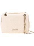 embossed medium shoulder bag