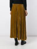 velvet maxi skirt