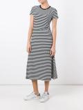 striped midi dress