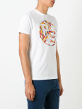 multi-coloured graphic branded T-shirt