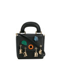 charm embellished cross body bag