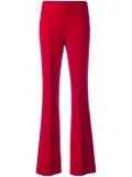 pleated flared trousers