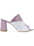 'Holly Acapulco' glitter mules