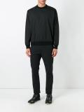 contrast panel sweatshirt