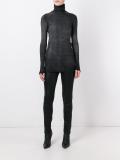 slim faded turtleneck jumper