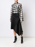 oversized fil coupé houndstooth pattern shirt