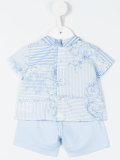 printed short set