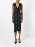 leopard pattern midi dress 