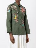 bird embroidered jacket